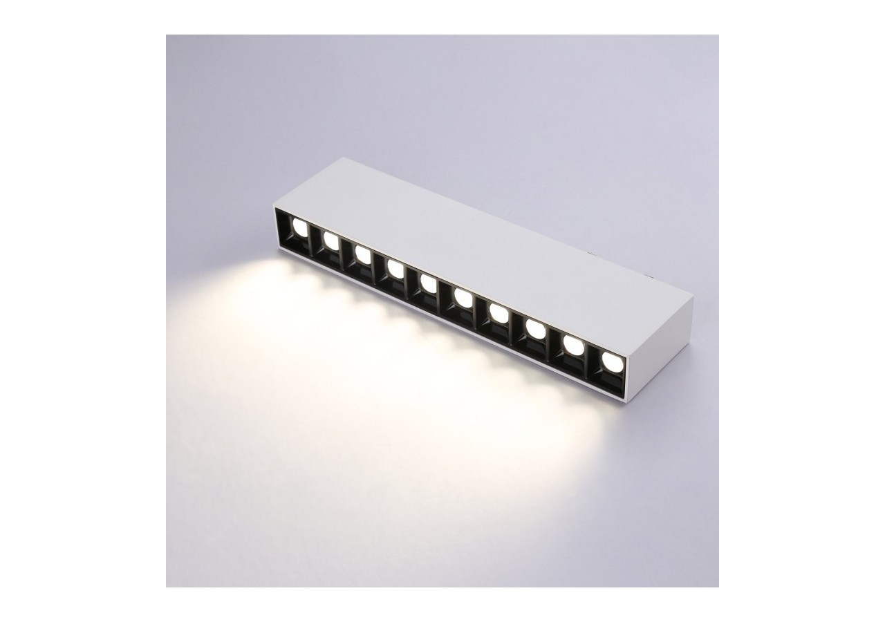Spot LED linéaire de surface blanc-20W-UGR18-IRC90-OSRAM Chip - B1325-B-BN - Barcelona LED