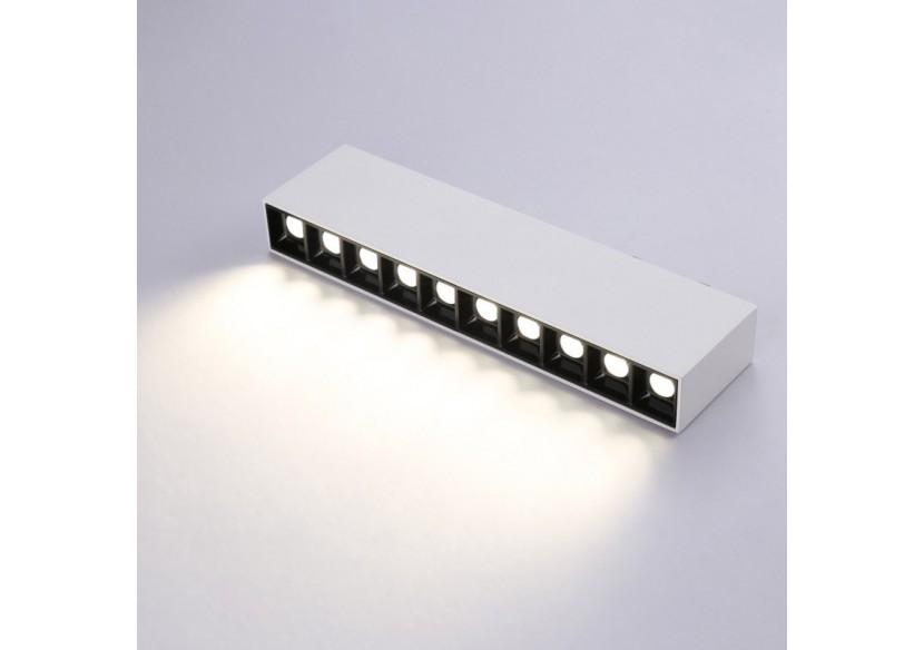 Spot LED linéaire de surface blanc-20W-UGR18-IRC90-OSRAM Chip - B1325-B-BN - Barcelona LED Spot LED linéaire de surface blanc-20W-UGR18-IRC90-OSRAM Chip - B1325-B-BN - Barcelona LED