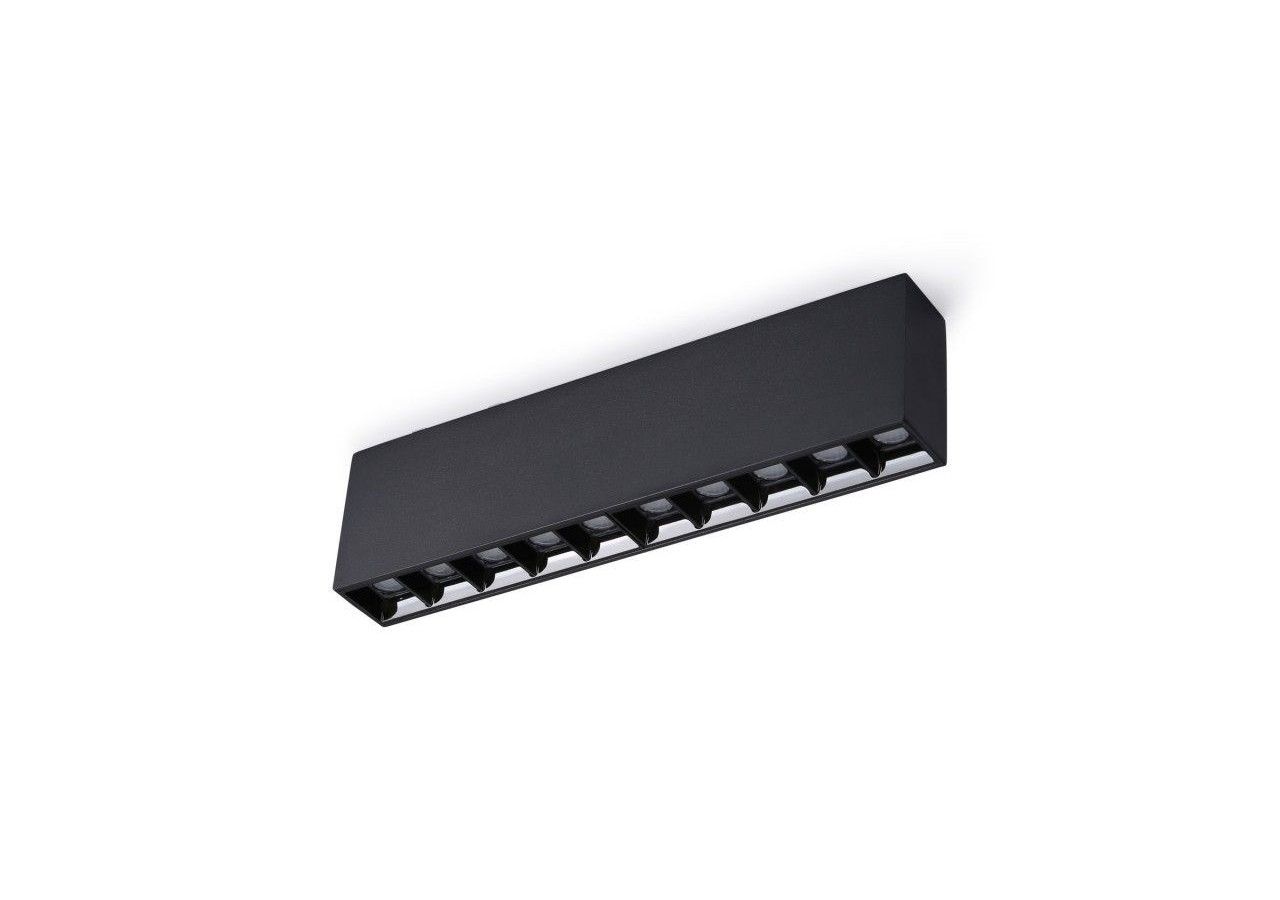 Spot LED linéaire de surface noir-20W-UGR18-IRC90-OSRAM Chip - B1325-N-BC - Barcelona LED