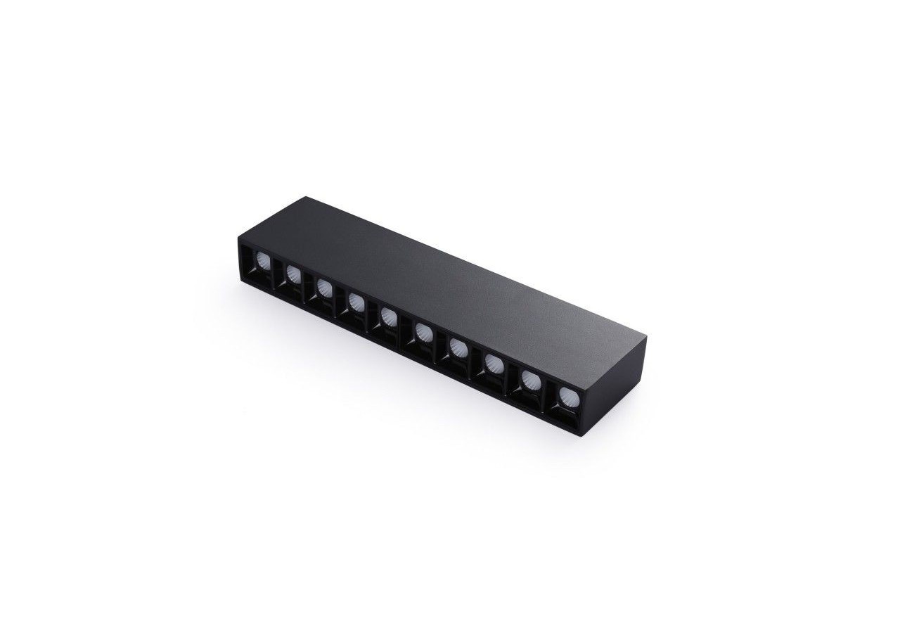 Spot LED linéaire de surface noir-20W-UGR18-IRC90-OSRAM Chip - B1325-N-BC - Barcelona LED