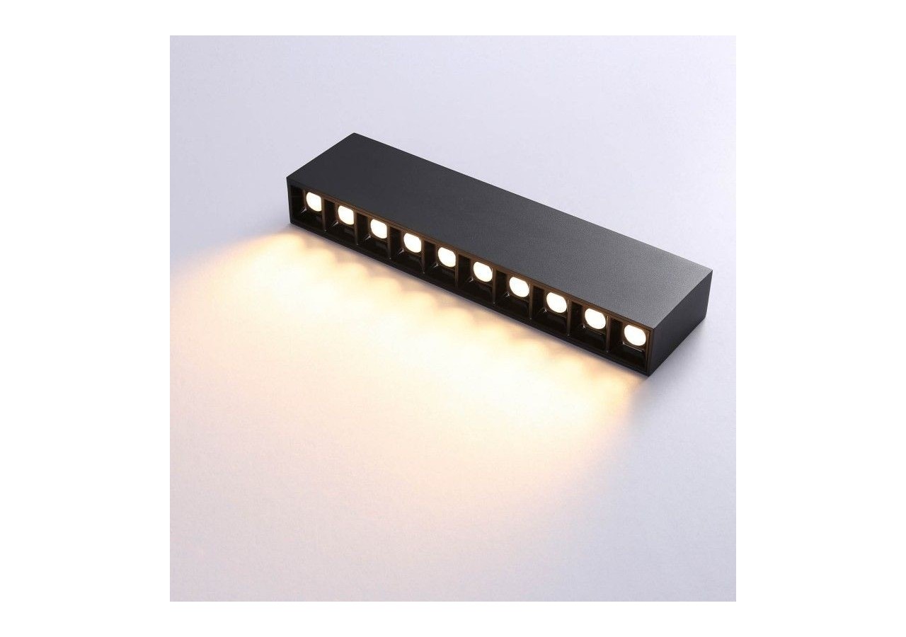 Spot LED linéaire de surface noir-20W-UGR18-IRC90-OSRAM Chip - B1325-N-BC - Barcelona LED