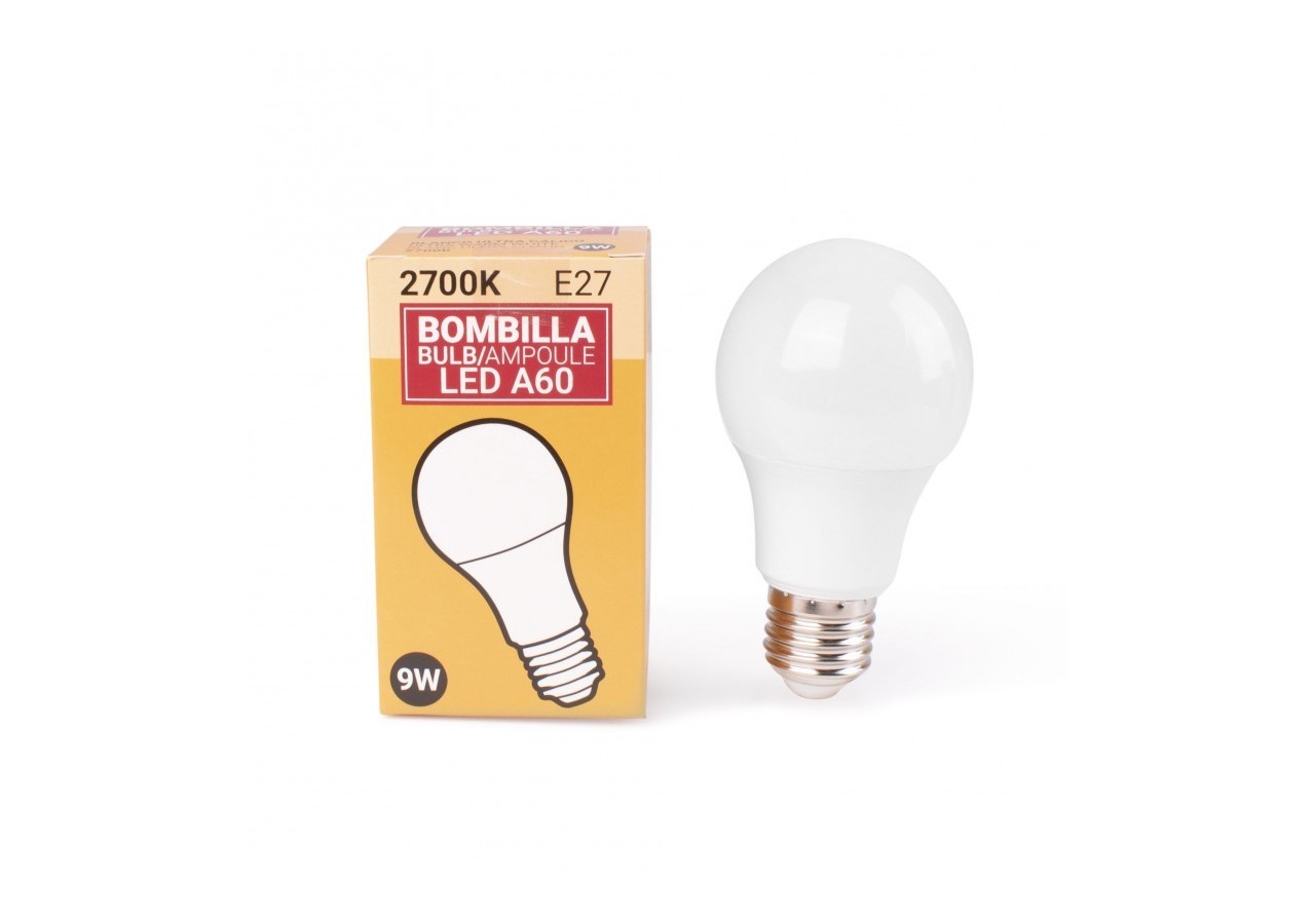 Pack x 10-Ampoule LED E27 A60-9W - KS1-A60E27-2700-10 - Barcelona LED