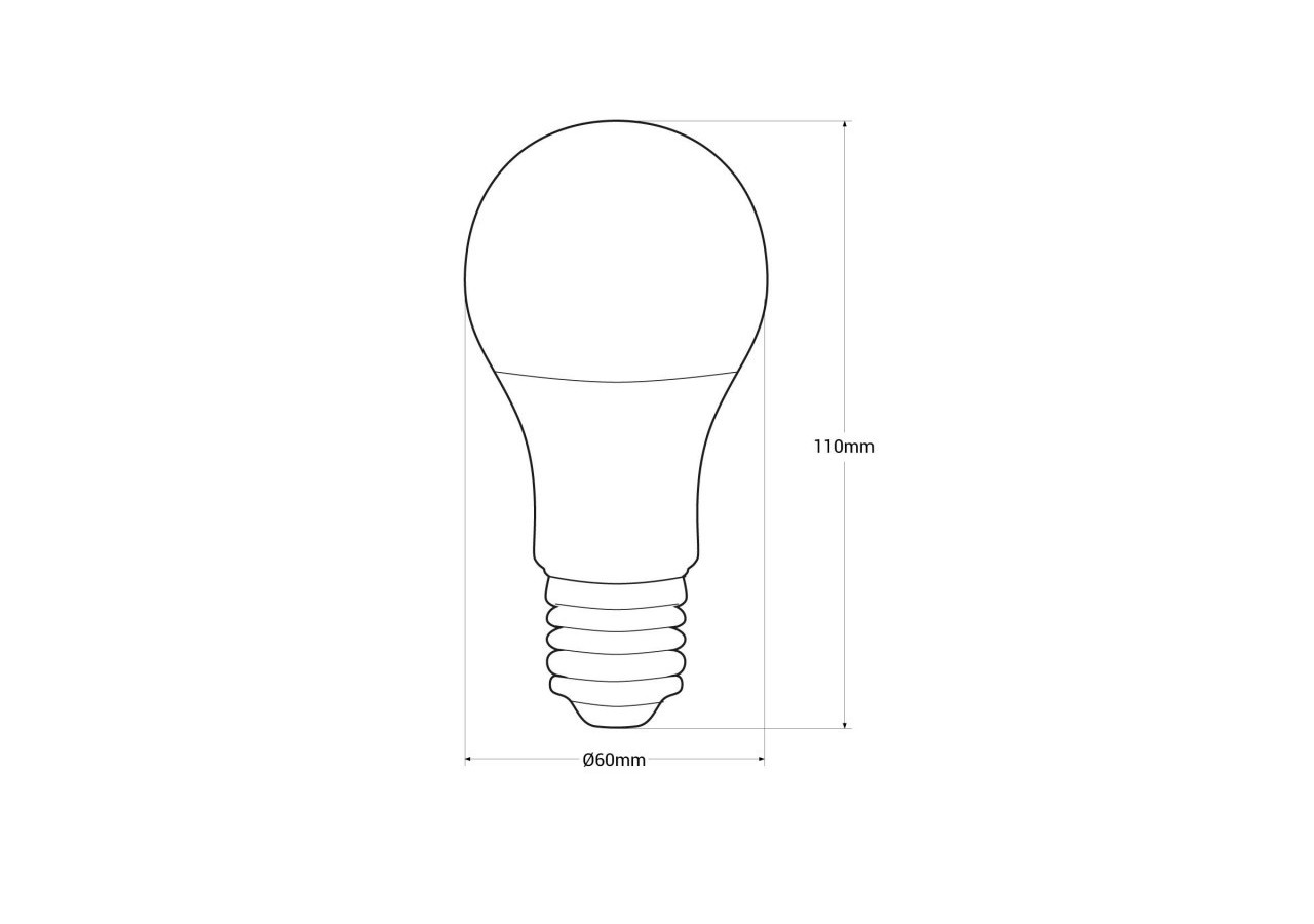 Pack x 10-Ampoule LED E27 A60-9W - KS1-A60E27-2700-10 - Barcelona LED