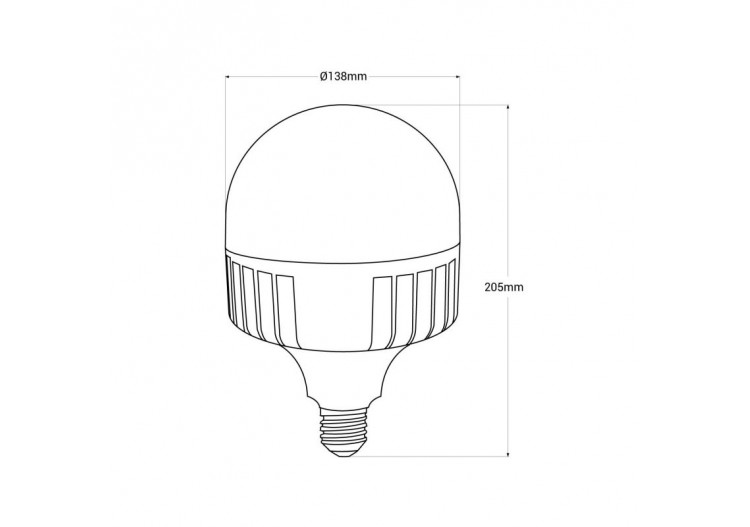Ampoule LED E27 haute puissance-60W-Fumagalli-diamètre 138mm - H4.LED.HIP.4K - Barcelona LED