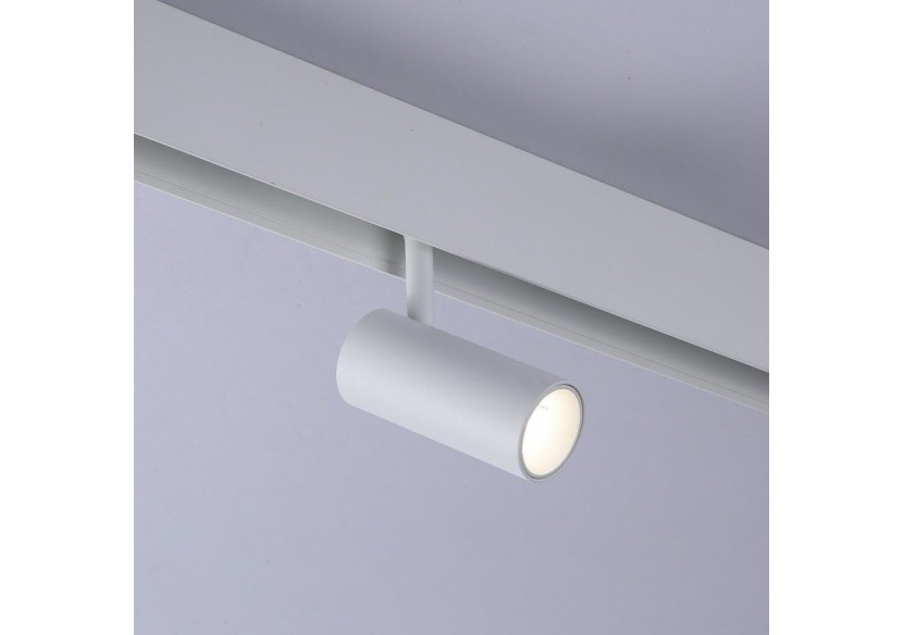 Spot LED sur rail magnétique 48V-6W-Blanc - PMC-6W-B-BN - Barcelona LED