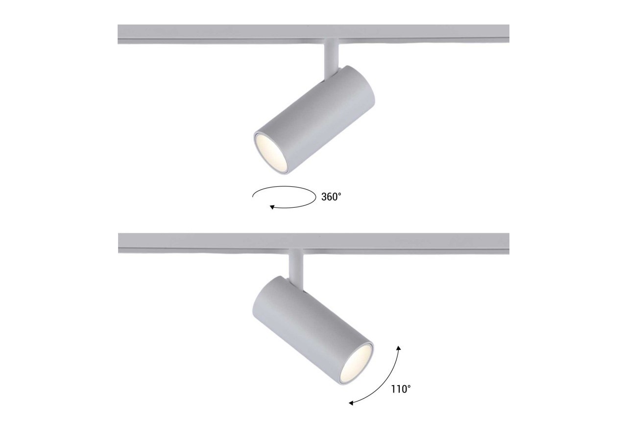 Spot LED sur rail magnétique 48V-6W-Blanc - PMC-6W-B-BN - Barcelona LED