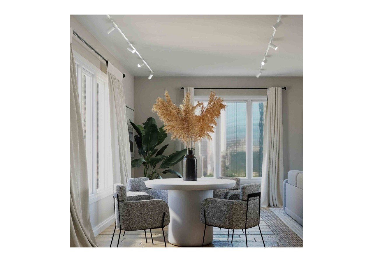 Spot LED sur rail magnétique 48V-18W-Blanc - PMC-18W-B-BN - Barcelona LED