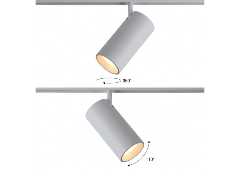 Spot LED sur rail magnétique 48V-18W-Blanc - PMC-18W-B-BN - Barcelona LED