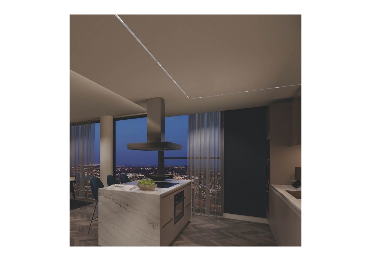 Spot LED linéaire sur rail magnétique 48V-6W-UGR 16-Blanc - LM-112U18-B-BN - Barcelona LED