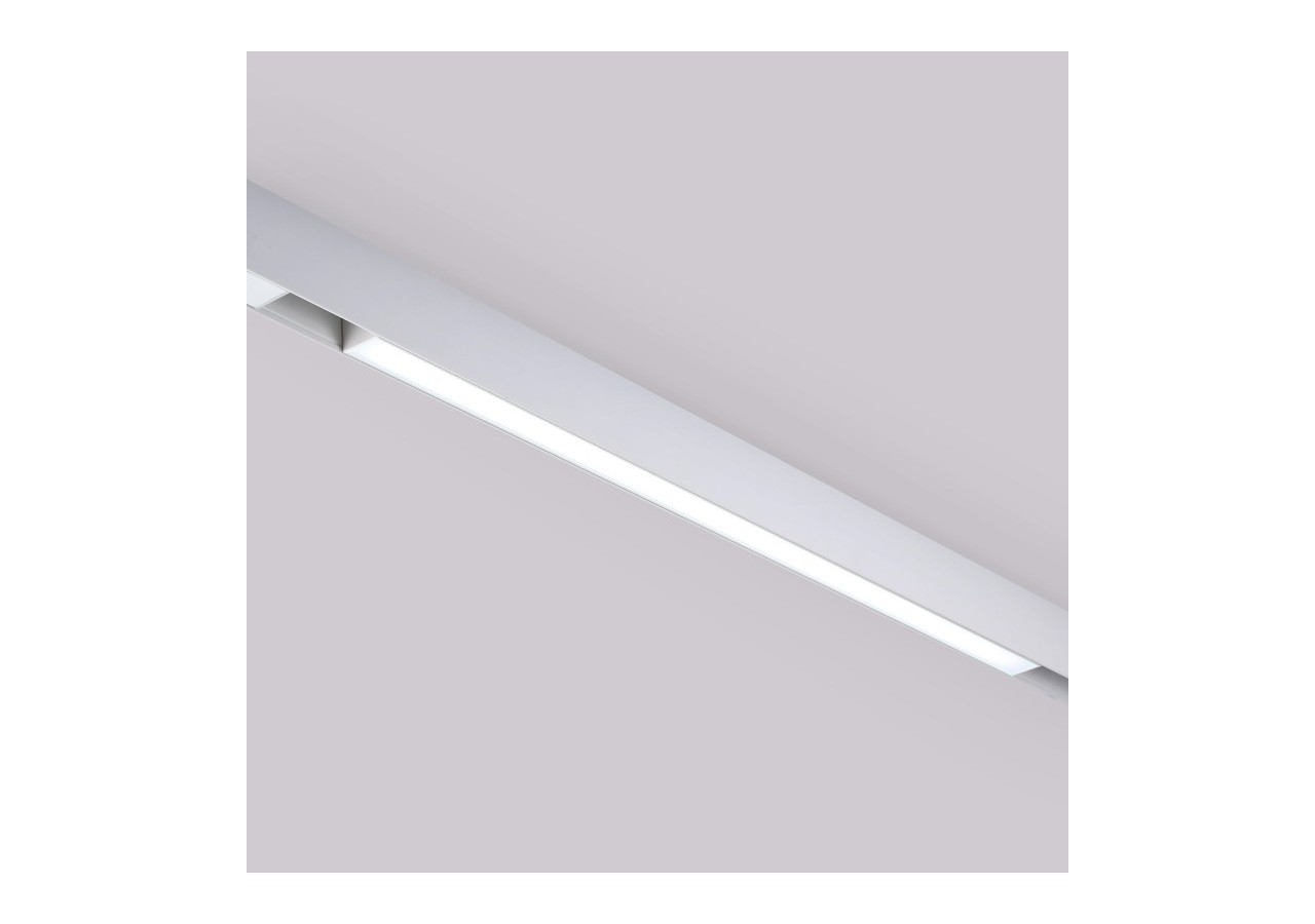 Spot LED linéaire opale sur rail magnétique 48V-20W-Blanc - LM-600-B-BN - Barcelona LED
