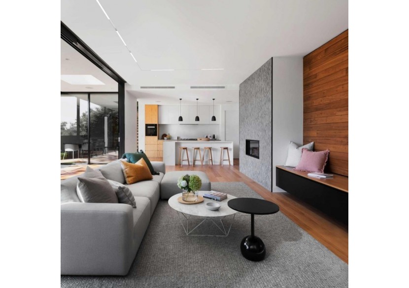 Spot LED linéaire opale sur rail magnétique 48V-20W-Blanc - LM-600-B-BN - Barcelona LED