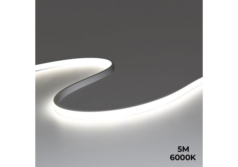 Néon LED flexible 24V DC-5x11mm-5m-Kit complet-11W/m-320 LED/m-IP67-À courbure verticale - N511-5M-BF - Barcelona LED