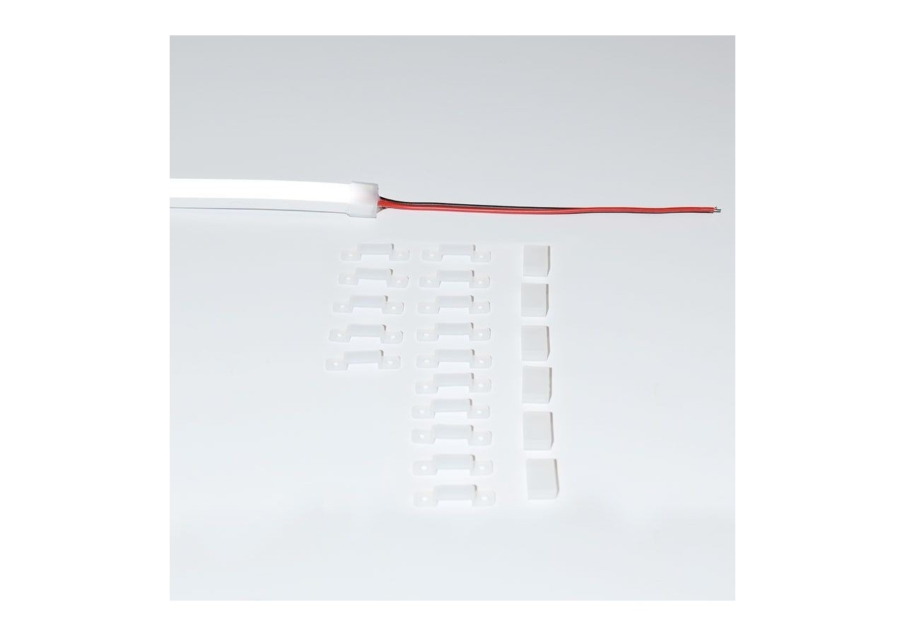 Néon LED flexible 24V DC-5x11mm-5m-Kit complet-11W/m-320 LED/m-IP67-À courbure verticale - N511-5M-BF - Barcelona LED