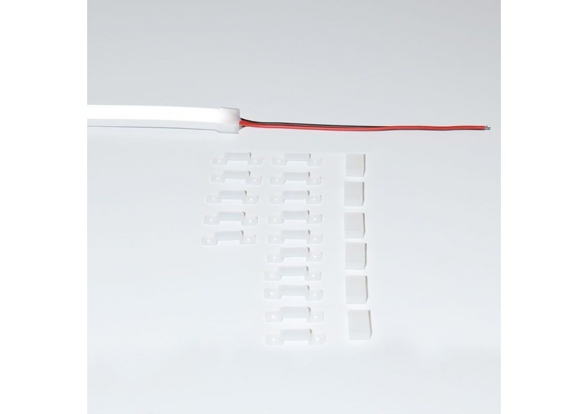 Néon LED flexible 24V DC-5x11mm-5m-Kit complet-11W/m-320 LED/m-IP67-À courbure verticale - N511-5M-BF - Barcelona LED