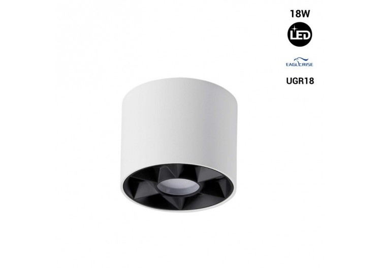 Applique plafond LED 8W-UGR18-Driver Eaglerise - B1322-B-BC - Barcelona LED