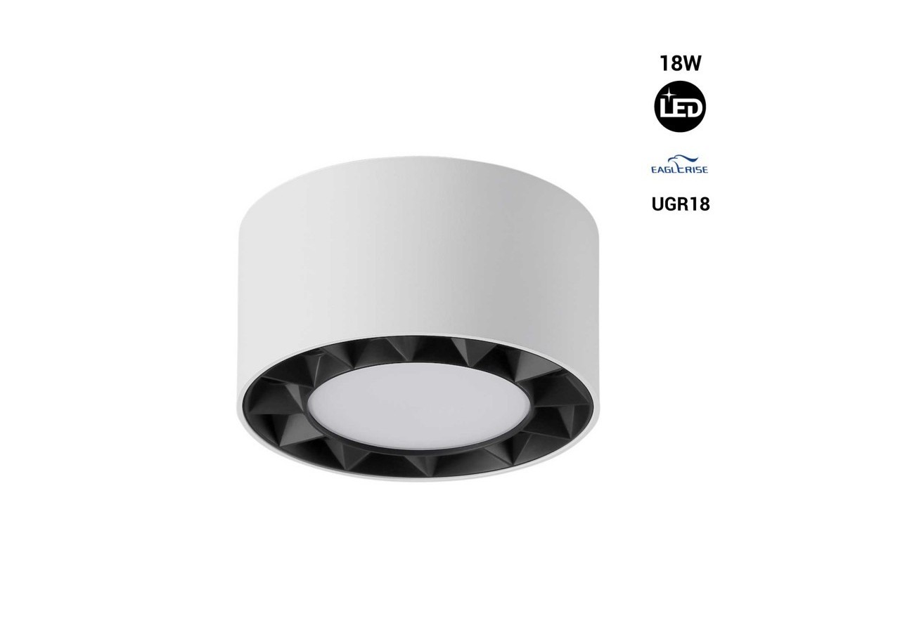 Applique plafond LED 18W-UGR18-Driver Eaglerise - B1323-N-BC - Barcelona LED