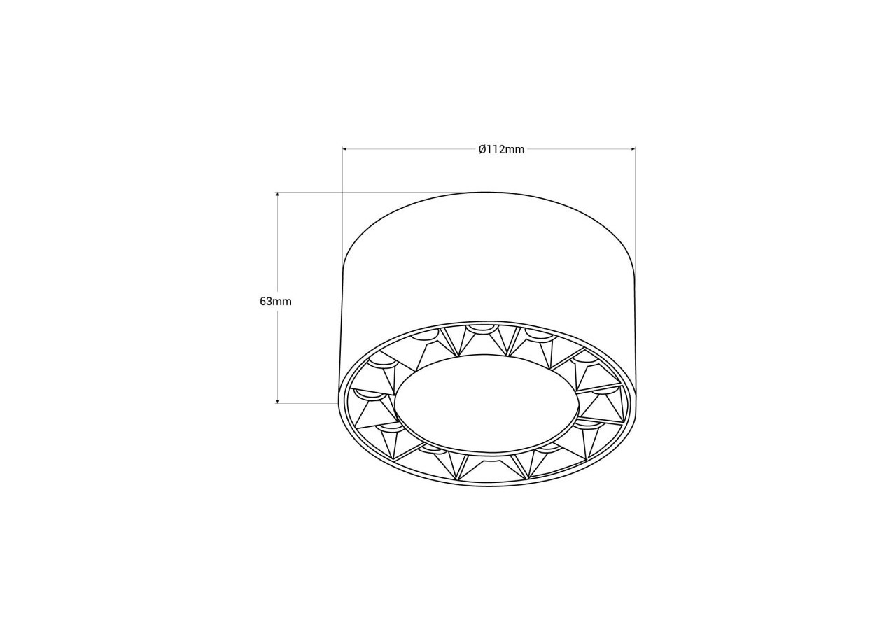 Applique plafond LED 18W-UGR18-Driver Eaglerise - B1323-N-BC - Barcelona LED