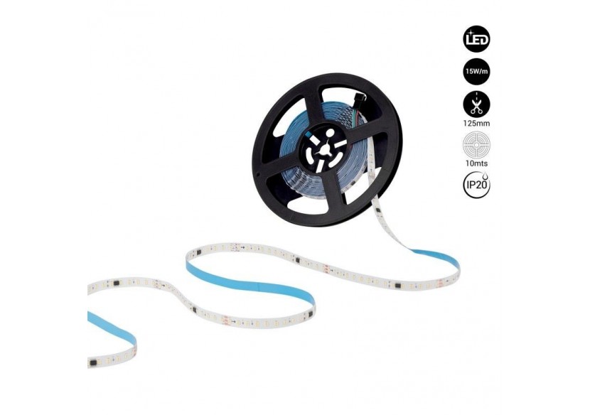 Ruban LED monochrome intelligent IC 24V DC-15W/m-IP20-120LED/m-Largeur 10mm-10m - B1577-BC - Barcelona LED