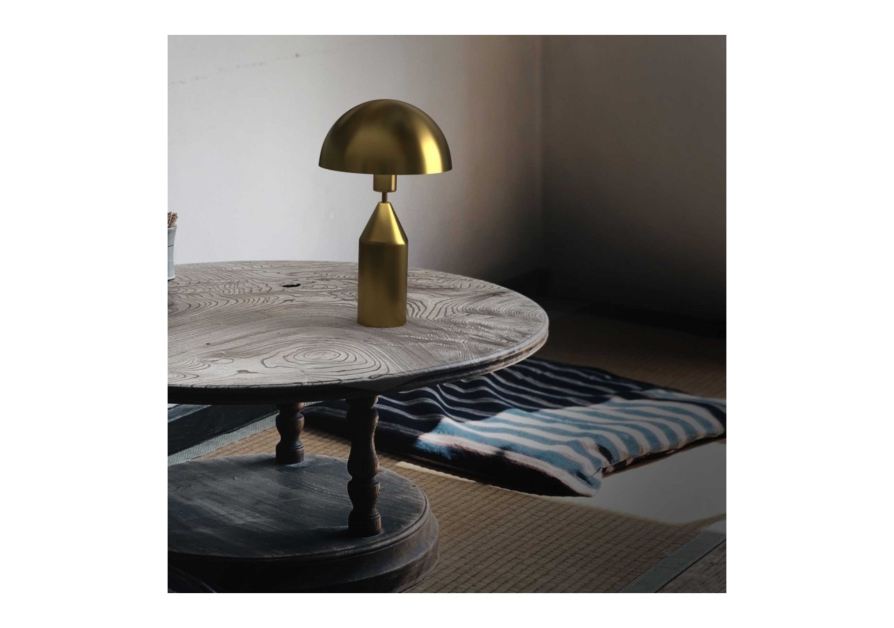 Lampe à poser en métal "Cutt"-E27 / Inspiration "Atollo" - L3083-D - Barcelona LED