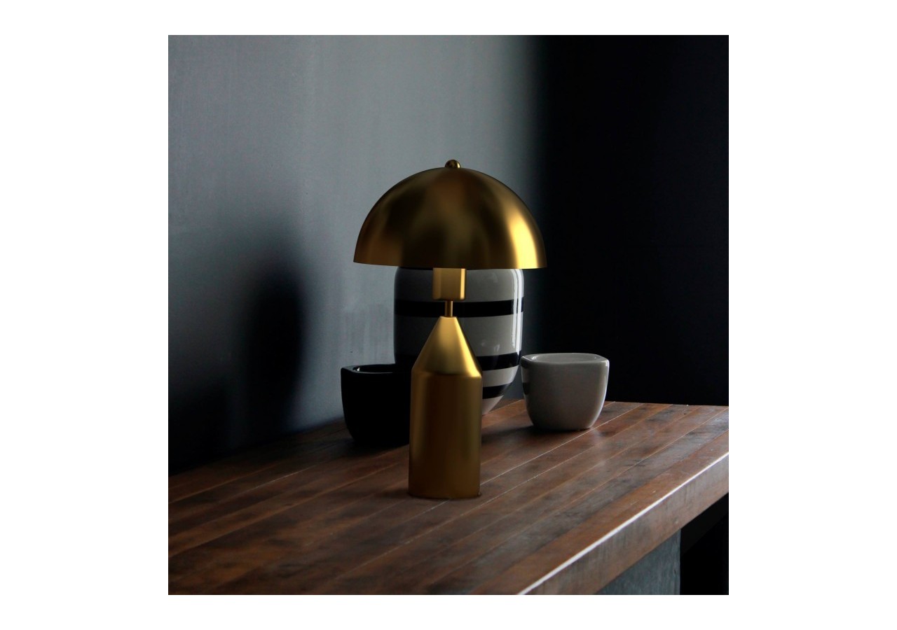 Lampe à poser en métal "Cutt"-E27 / Inspiration "Atollo" - L3083-D - Barcelona LED