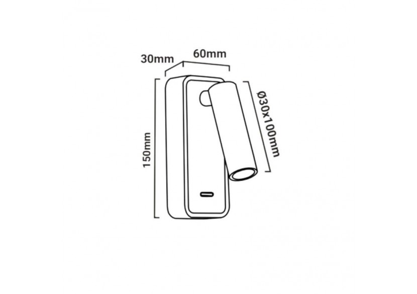 Applique de lecture "Irene"-3W-Puce CREE - LN1549-N - Barcelona LED Applique de lecture "Irene"-3W-Puce CREE - LN1549-N - Barcelona LED
