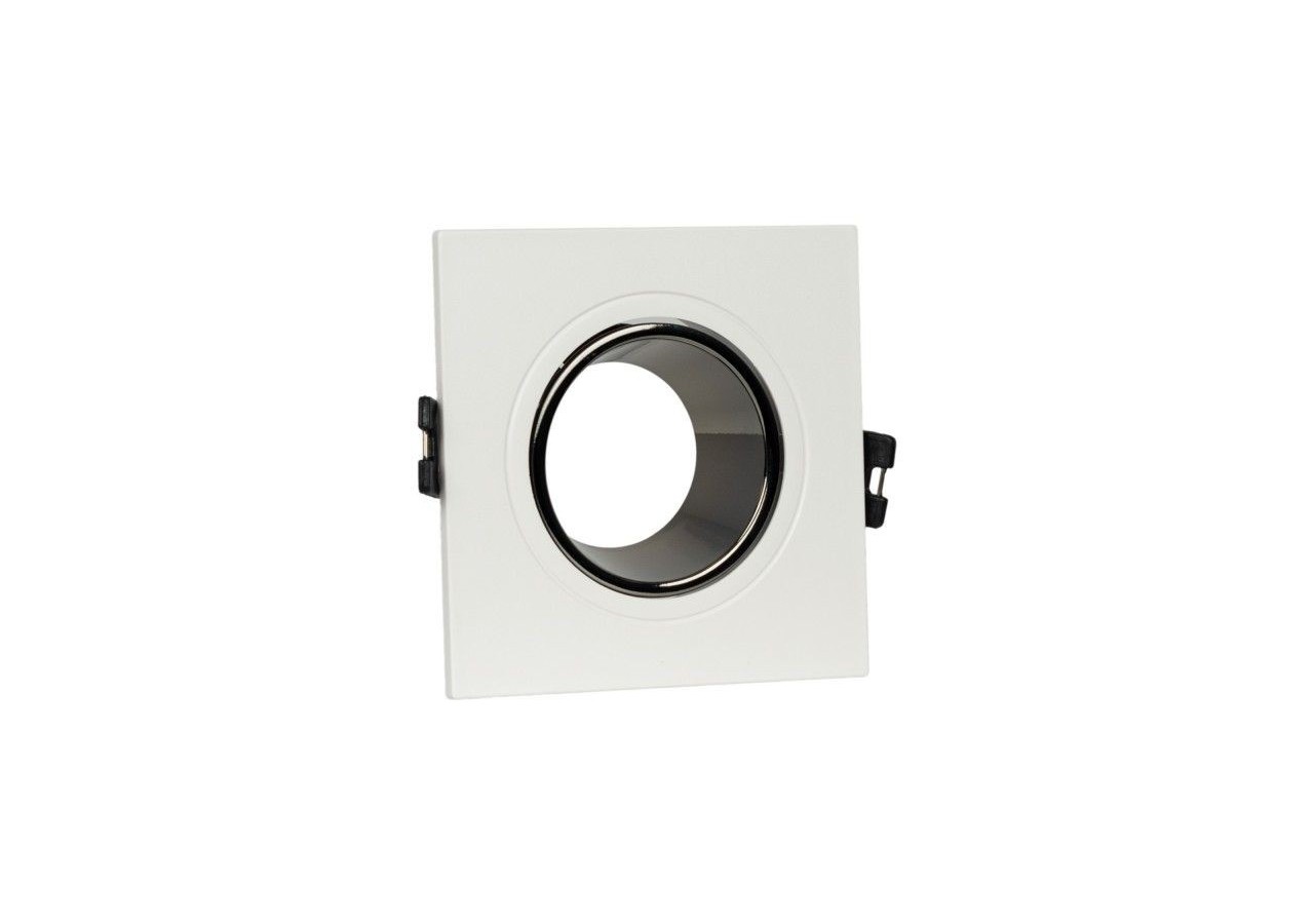 Collerette downlight carrée orientable GU10 / MR16-Faible indice UGR-Coupe diamètre 75 mm - B921-GB - Barcelona LED
