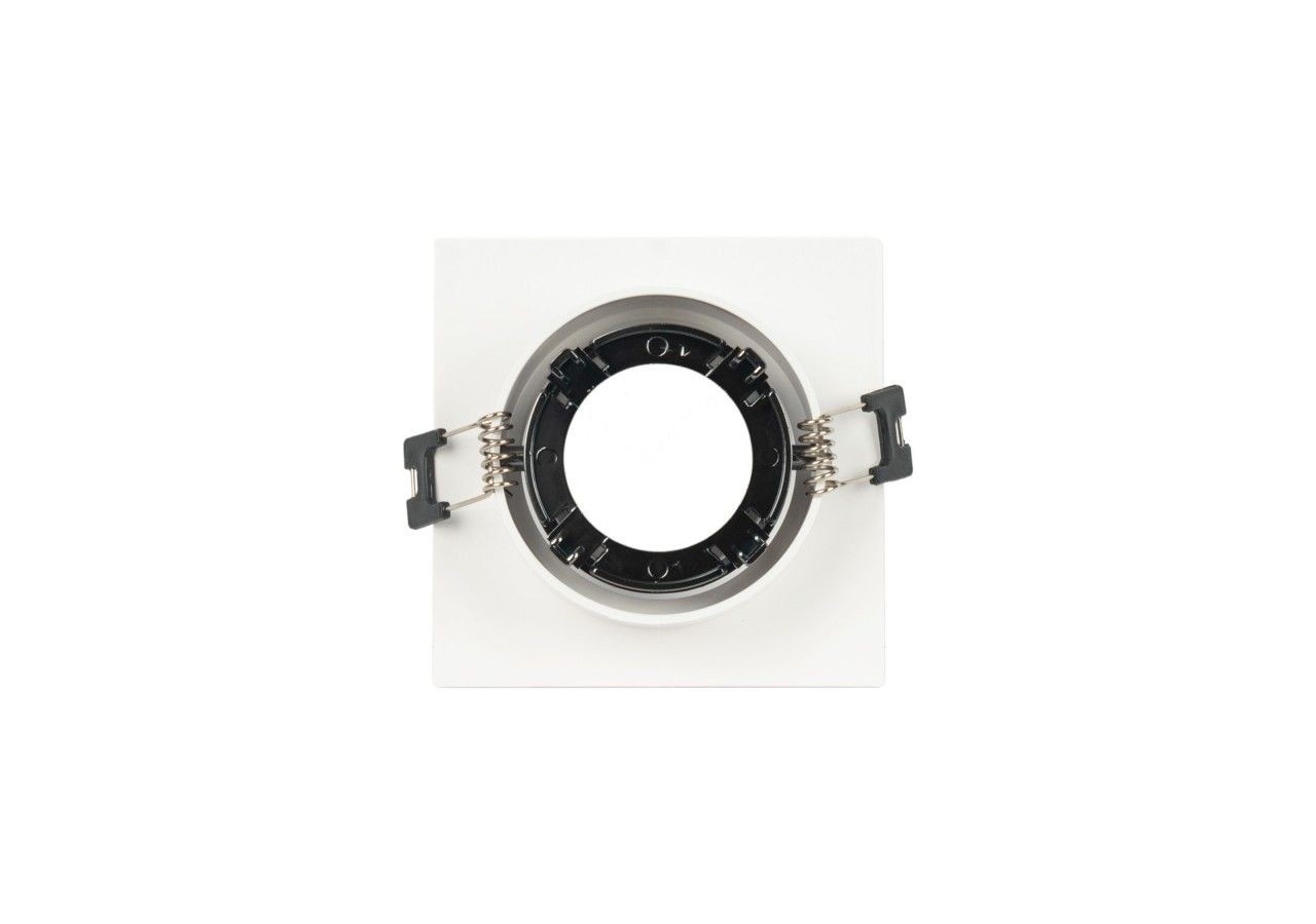 Collerette downlight carrée orientable GU10 / MR16-Faible indice UGR-Coupe diamètre 75 mm - B921-GB - Barcelona LED