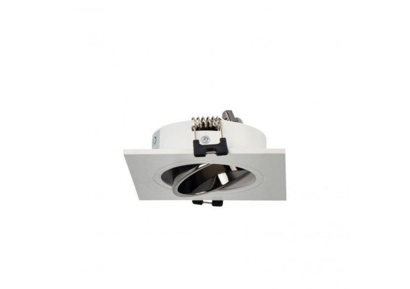 Collerette downlight carrée orientable GU10 / MR16-Faible indice UGR-Coupe diamètre 75 mm - B921-GB - Barcelona LED