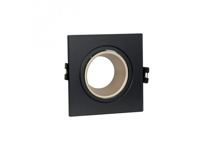 Collerette downlight carrée orientable GU10 / MR16-Faible indice UGR-Coupe diamètre 75 mm - B921-CN - Barcelona LED