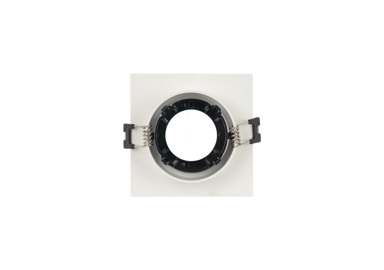 Collerette downlight carrée orientable GU10 / MR16-Faible indice UGR-Coupe diamètre 75 mm - B921-NB - Barcelona LED