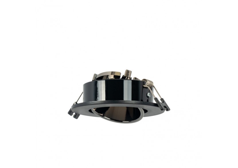 Collerette downlight ronde orientable GU10 / MR16-Faible UGR-Coupe diamètre 75 mm - B920-GN - Barcelona LED Collerette downlight ronde orientable GU10 / MR16-Faible UGR-Coupe diamètre 75 mm - B920-GN - Barcelona LED