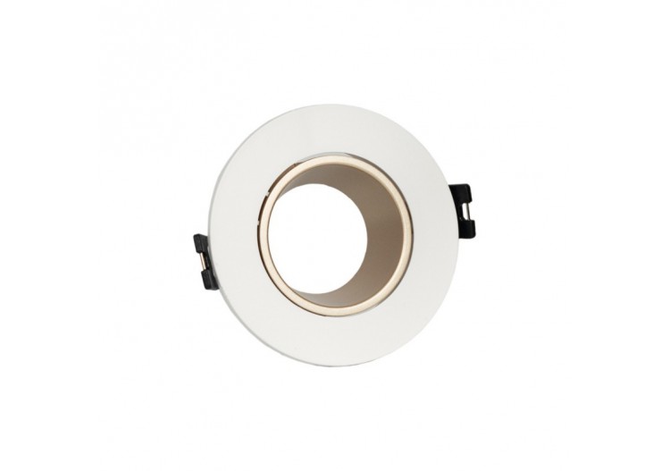 Collerette downlight ronde orientable GU10 / MR16-Faible UGR-Coupe diamètre 75 mm - B920-CB - Barcelona LED