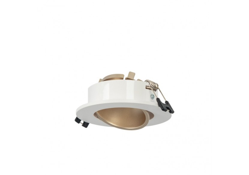 Collerette downlight ronde orientable GU10 / MR16-Faible UGR-Coupe diamètre 75 mm - B920-CB - Barcelona LED Collerette downlight ronde orientable GU10 / MR16-Faible UGR-Coupe diamètre 75 mm - B920-CB - Barcelona LED