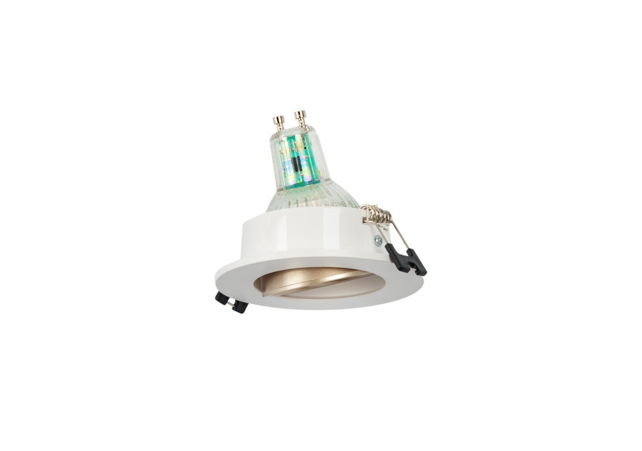 Collerette downlight ronde orientable GU10 / MR16-Faible UGR-Coupe diamètre 75 mm - B920-CB - Barcelona LED