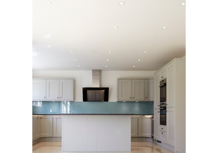 Collerette downlight ronde orientable GU10 / MR16-Faible UGR-Coupe diamètre 75 mm - B920-CB - Barcelona LED Collerette downlight ronde orientable GU10 / MR16-Faible UGR-Coupe diamètre 75 mm - B920-CB - Barcelona LED