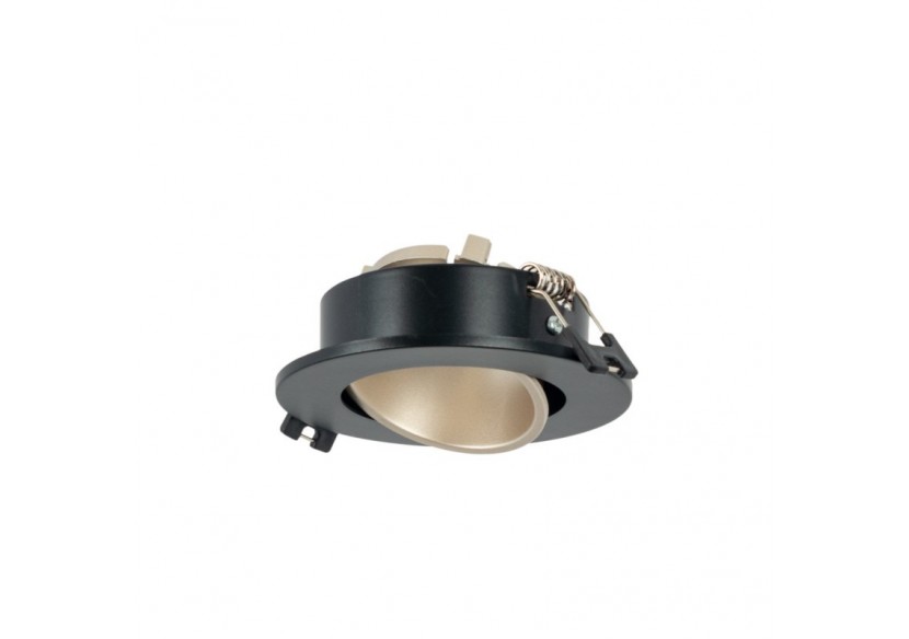 Collerette downlight ronde orientable GU10 / MR16-Faible UGR-Coupe diamètre 75 mm - B920-CN - Barcelona LED Collerette downlight ronde orientable GU10 / MR16-Faible UGR-Coupe diamètre 75 mm - B920-CN - Barcelona LED