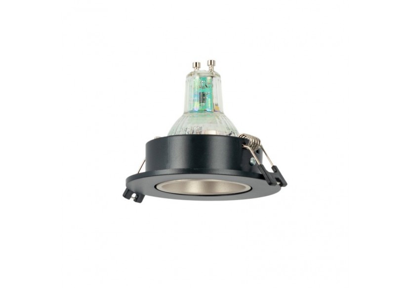 Collerette downlight ronde orientable GU10 / MR16-Faible UGR-Coupe diamètre 75 mm - B920-CN - Barcelona LED Collerette downlight ronde orientable GU10 / MR16-Faible UGR-Coupe diamètre 75 mm - B920-CN - Barcelona LED