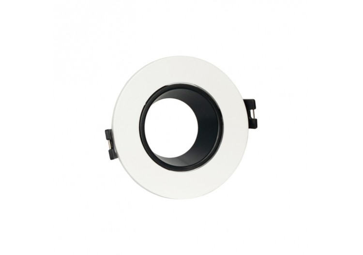 Collerette downlight ronde orientable GU10 / MR16-Faible UGR-Coupe diamètre 75 mm - B920-NB - Barcelona LED