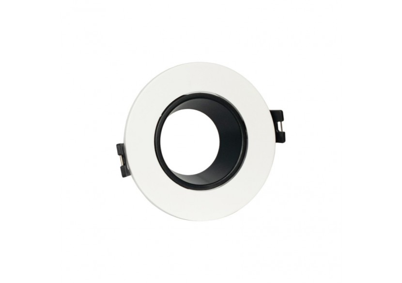 Collerette downlight ronde orientable GU10 / MR16-Faible UGR-Coupe diamètre 75 mm - B920-NB - Barcelona LED