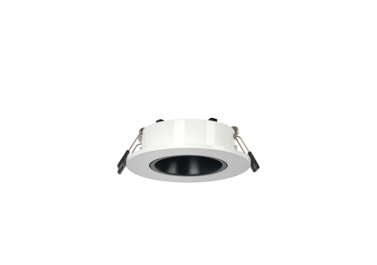 Collerette downlight ronde orientable GU10 / MR16-Faible UGR-Coupe diamètre 75 mm - B920-NB - Barcelona LED