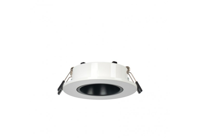 Collerette downlight ronde orientable GU10 / MR16-Faible UGR-Coupe diamètre 75 mm - B920-NB - Barcelona LED