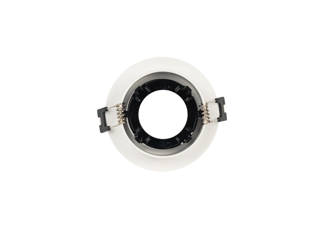 Collerette downlight ronde orientable GU10 / MR16-Faible UGR-Coupe diamètre 75 mm - B920-NB - Barcelona LED
