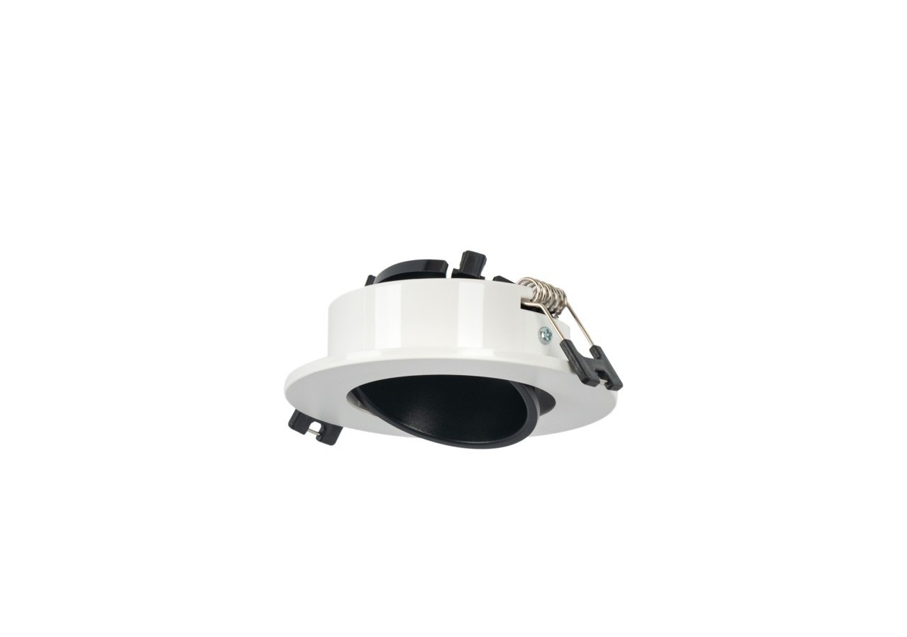 Collerette downlight ronde orientable GU10 / MR16-Faible UGR-Coupe diamètre 75 mm - B920-NB - Barcelona LED