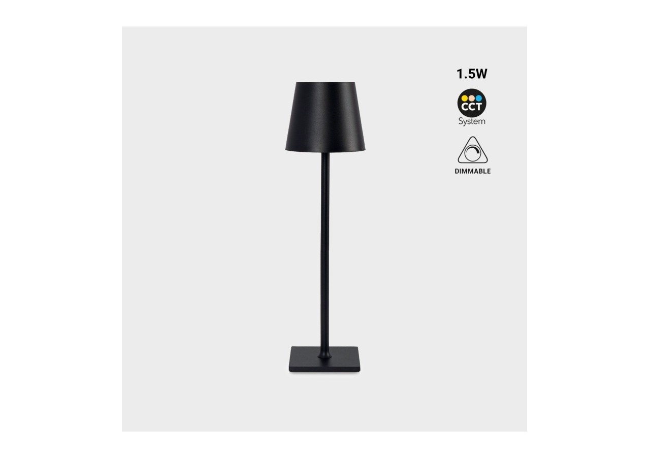 Lampe de table portable LED CCT "Laura"-1,5W-Tactile-Intensité variable - LN1001-N - Barcelona LED