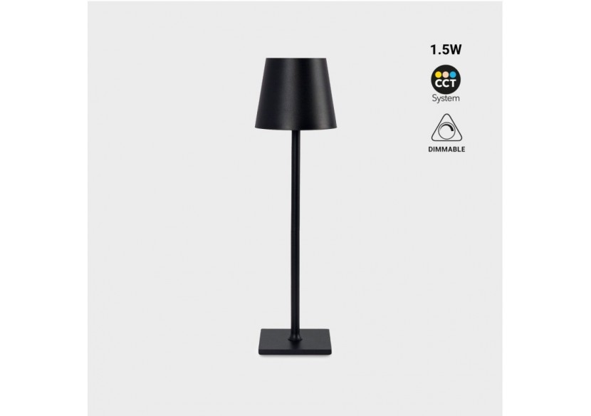 Lampe de table portable LED CCT "Laura"-1,5W-Tactile-Intensité variable - LN1001-N - Barcelona LED Lampe de table portable LED CCT "Laura"-1,5W-Tactile-Intensité variable - LN1001-N - Barcelona LED