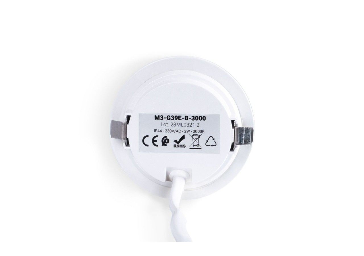 Spot LED encastré sous meuble 2W 220V AC-IP44 - M3-G39E-B-3000 - Barcelona LED