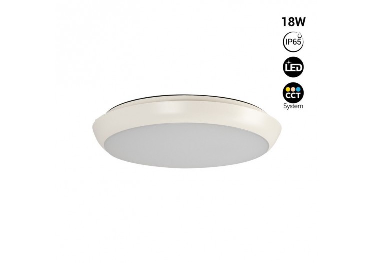 Plafonnier LED étanche CCT-18W-diamètre 25cm-1920lm-IP65 - B1760-18W-B - Barcelona LED 2