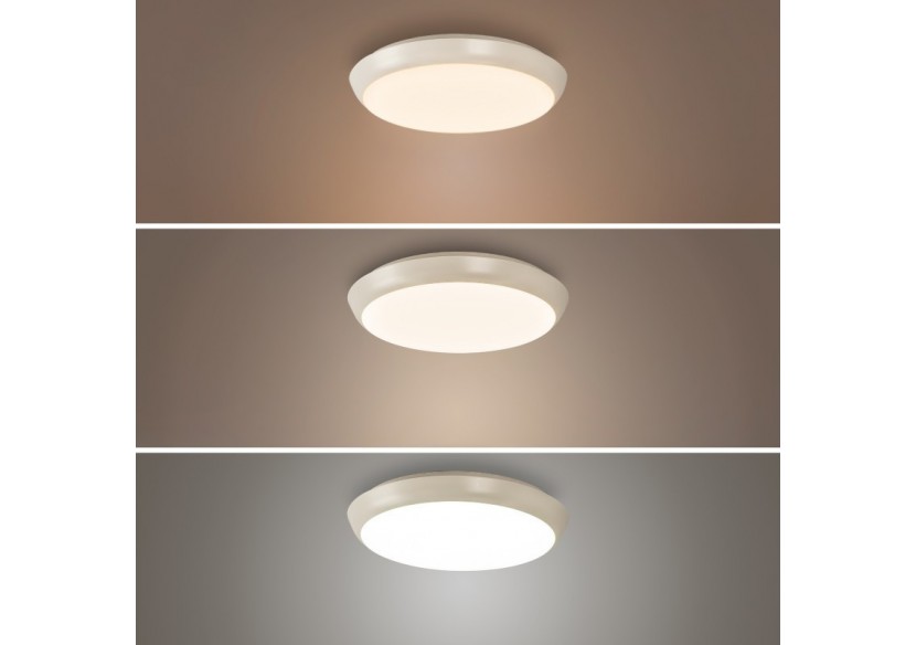 Plafonnier LED étanche CCT-18W-diamètre 25cm-1920lm-IP65 - B1760-18W-B - Barcelona LED Plafonnier LED étanche CCT-18W-diamètre 25cm-1920lm-IP65 - B1760-18W-B - Barcelona LED