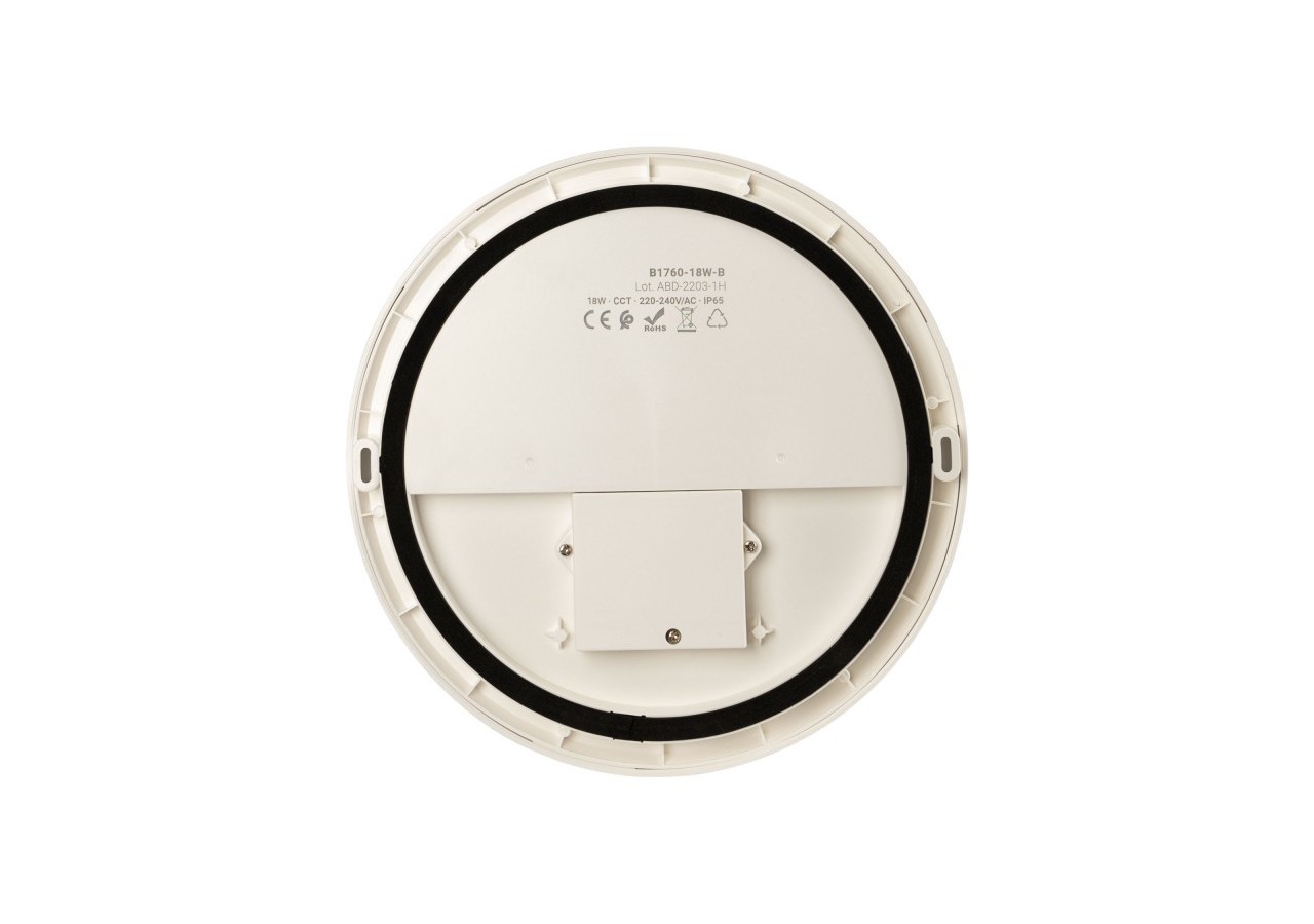 Plafonnier LED étanche CCT-18W-diamètre 25cm-1920lm-IP65 - B1760-18W-B - Barcelona LED