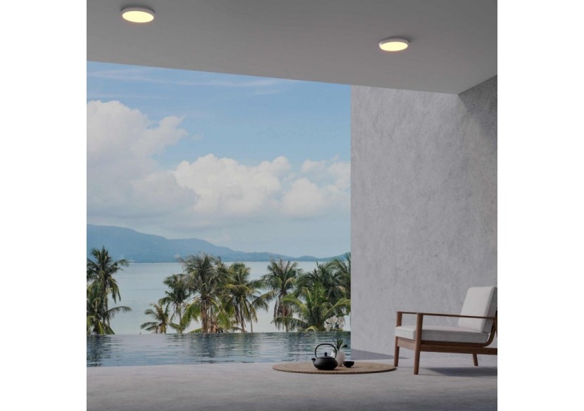Plafonnier LED étanche CCT-30W-diamètre 35cm-3180lm-IP65 - B1760-30W-B - Barcelona LED Plafonnier LED étanche CCT-30W-diamètre 35cm-3180lm-IP65 - B1760-30W-B - Barcelona LED